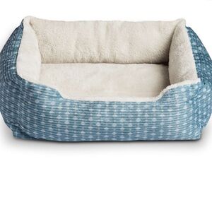 Vibrant Life Cuddler Small Dog or Cat Bed, Blue 19" x 15"